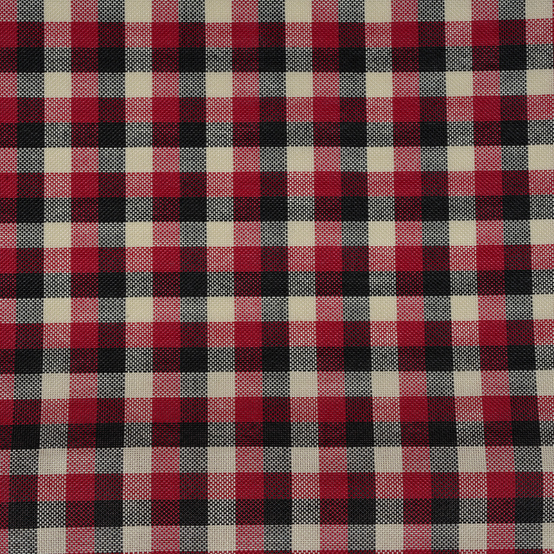 1*1 Plaid Polyester Linen Fabric